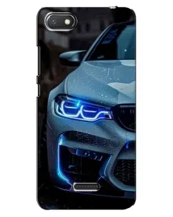 Чехол для Xiaomi Redmi 6A с картинкой «Взгляд BMW с синими фарами»