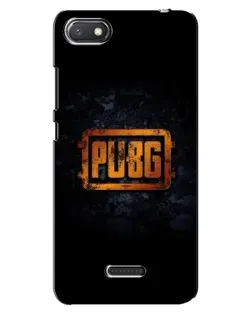 Чохол для Xiaomi Redmi 6A з картинкою «PUBG — золотий логотип»