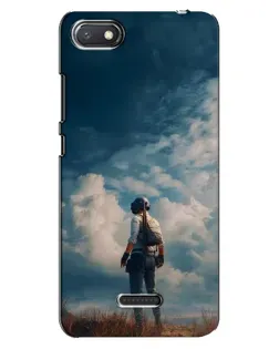 Чохол для Xiaomi Redmi 6A з картинкою «Герой PUBG на скелі»