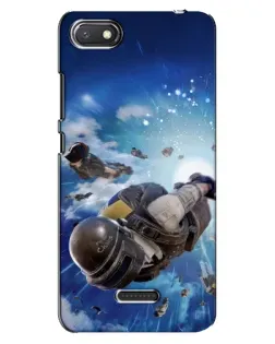 Чохол для Xiaomi Redmi 6A з картинкою «Десант PUBG — стрибок»