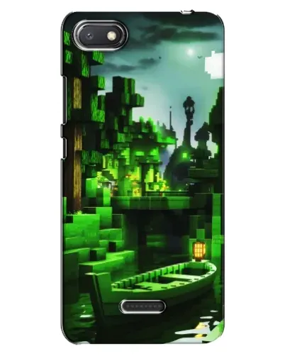 Чехол для Xiaomi Redmi 6A с картинкой «Minecraft лесной пейзаж»
