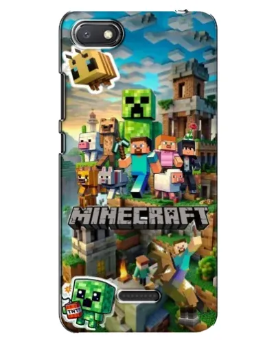 Чехол для Xiaomi Redmi 6A с картинкой «Замок Minecraft»
