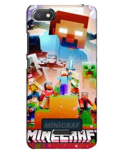 Чехол для Xiaomi Redmi 6A с картинкой «Minecraft герои игры»