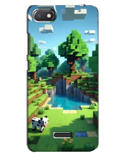 Чехол для Xiaomi Redmi 6A с картинкой «Minecraft летний день»