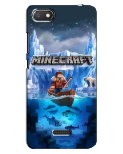 Чохол для Xiaomi Redmi 6A з картинкою «Minecraft льодянийсвіт»