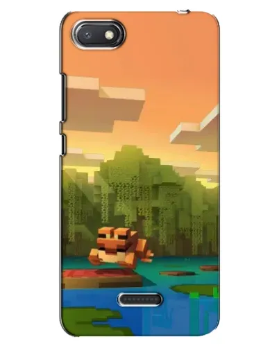 Чехол для Xiaomi Redmi 6A с картинкой «Майнкрафт закат солнца»
