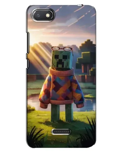 Чехол для Xiaomi Redmi 6A с картинкой «Крипер в свитере»