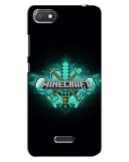 Чохол для Xiaomi Redmi 6A з картинкою «Minecraft Diamond лого»