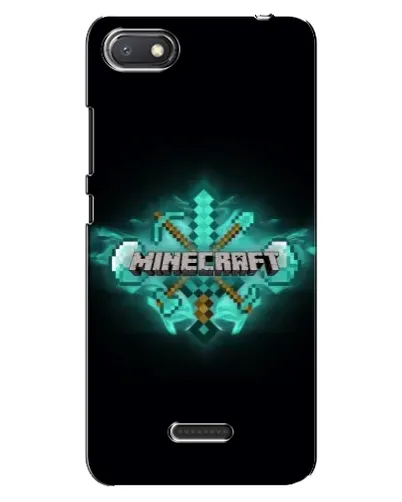 Чехол для Xiaomi Redmi 6A с картинкой «Minecraft Diamond лого»