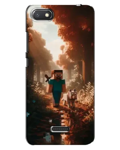 Чехол для Xiaomi Redmi 6A с картинкой «Стив в лесу»