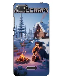 Чохол для Xiaomi Redmi 6A з картинкою «Зимовий Minecraft»