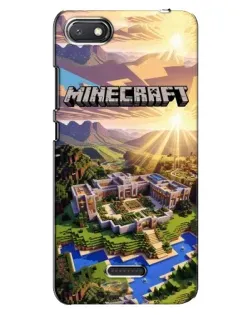 Чохол для Xiaomi Redmi 6A з картинкою «Minecraft панорама»