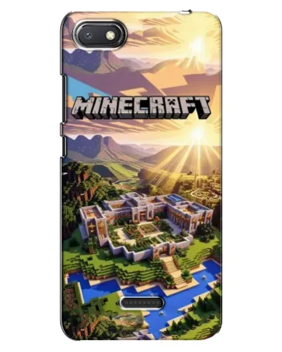Чехол для Xiaomi Redmi 6A с картинкой «Minecraft панорама»