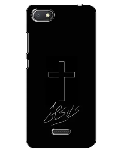Чехол для Xiaomi Redmi 6A с картинкой «Графический крест Jesus» Чехол для Xiaomi Redmi 6A с картинкой «Графический крест Jesus»