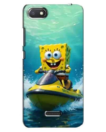 Чехол для Xiaomi Redmi 6A с картинкой «Спанч Боб на гидроцикле» Чехол для Xiaomi Redmi 6A с картинкой «Спанч Боб на гидроцикле»