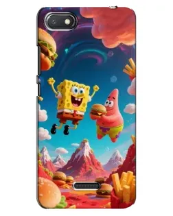 Чехол для Xiaomi Redmi 6A с картинкой «Космический фастфуд»