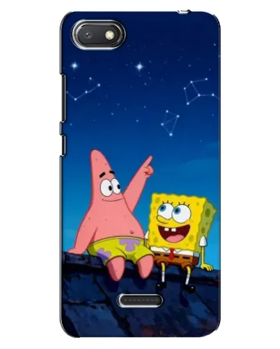 Чехол для Xiaomi Redmi 6A с картинкой «Губка Боб и Патрик ночью» Чехол для Xiaomi Redmi 6A с картинкой «Губка Боб и Патрик ночью»