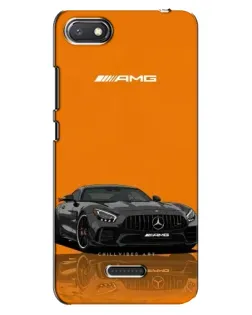 Чехол для Xiaomi Redmi 6A с картинкой «Оранжевый Mercedes AMG»