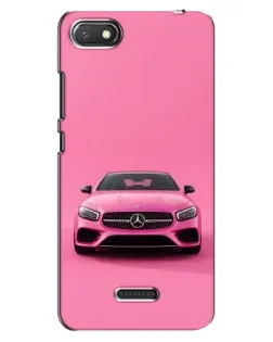 Чехол для Xiaomi Redmi 6A с картинкой «Розовый Mercedes AMG»