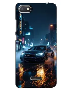 Чехол для Xiaomi Redmi 6A с картинкой «Ночной город и Audi»