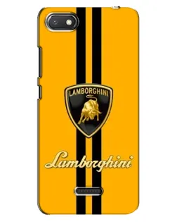 Чехол для Xiaomi Redmi 6A с картинкой «Lamborghini Stripe желтый»
