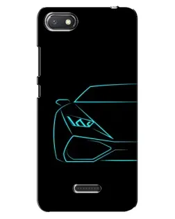 Чехол для Xiaomi Redmi 6A с картинкой «Голубой силуэт Lamborghini» Чехол для Xiaomi Redmi 6A с картинкой «Голубой силуэт Lamborghini»