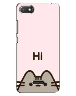 Чехол для Xiaomi Redmi 6A с картинкой «Пушин говорит Hi»