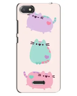 Чехол для Xiaomi Redmi 6A с картинкой «Pusheen трио»