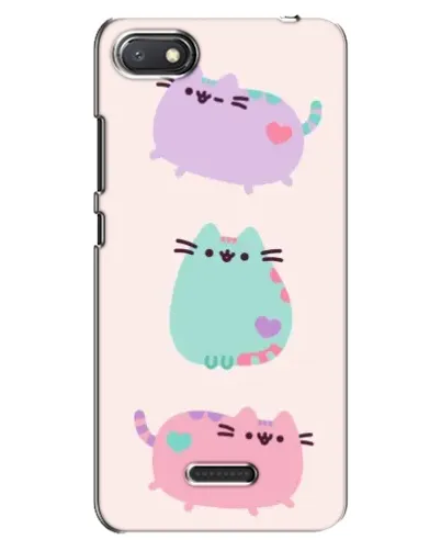 Чехол для Xiaomi Redmi 6A с картинкой «Pusheen трио»