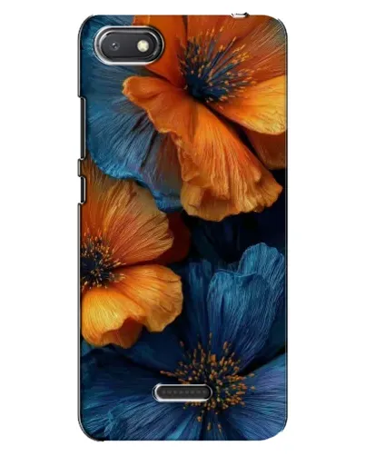 Чехол для Xiaomi Redmi 6A с картинкой «Яркая сине-оранжевая флора» Чехол для Xiaomi Redmi 6A с картинкой «Яркая сине-оранжевая флора»