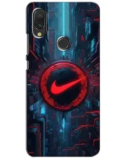 Чехол для Xiaomi Redmi 7 с картинкой «Техногенный стиль Nike»