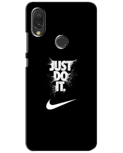 Чехол для Xiaomi Redmi 7 с картинкой «Текстовый принт Nike»