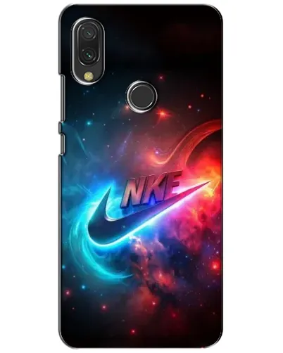 Чехол для Xiaomi Redmi 7 с картинкой «Огненный логотип Nike»