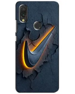 Чехол для Xiaomi Redmi 7 с картинкой «Объемный логотип Найк»