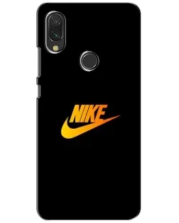Чехол для Xiaomi Redmi 7 с картинкой «Золотой логотип Nike»