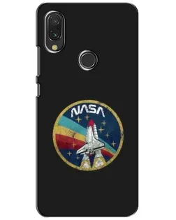 Чехол для Xiaomi Redmi 7 с картинкой «NASA — эмблема миссии»