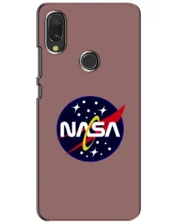 Чехол для Xiaomi Redmi 7 с картинкой «NASA — ретро космос»