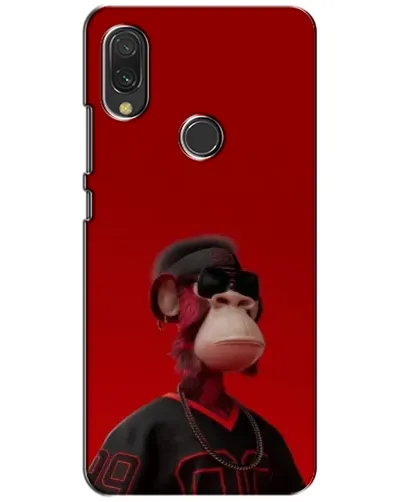 Чехол для Xiaomi Redmi 7 с картинкой «Bored Ape в красном»