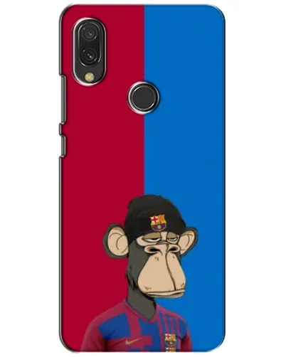 Чехол для Xiaomi Redmi 7 с картинкой «Bored Ape — фанат Барсы»