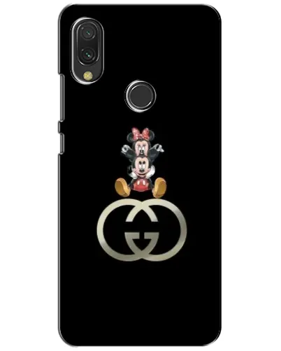 Чехол для Xiaomi Redmi 7 с картинкой «Минни Маус на лого»