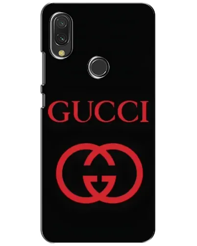 Чехол для Xiaomi Redmi 7 с картинкой «Gucci — красный логотип»