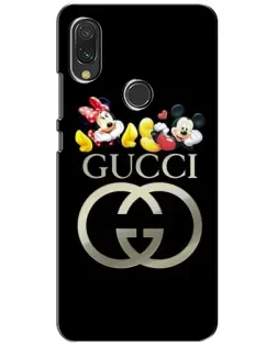 Чехол для Xiaomi Redmi 7 с картинкой «Gucci — герои Disney»