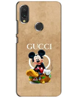 Чехол для Xiaomi Redmi 7 с картинкой «Микки Маус Gucci — крафт»