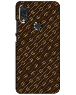 Чехол для Xiaomi Redmi 7 с картинкой «Gucci — золотые диагонали»