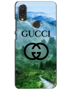 Чехол для Xiaomi Redmi 7 с картинкой «Gucci — горный пейзаж»