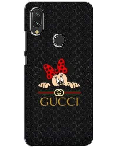Чехол для Xiaomi Redmi 7 с картинкой «Минни Маус Gucci — черный»