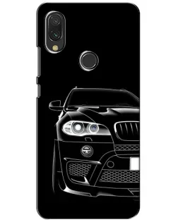 Чехол для Xiaomi Redmi 7 с картинкой «Темный силуэт BMW»