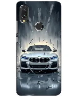 Чехол для Xiaomi Redmi 7 с картинкой «BMW в свете фар»