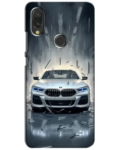 Чехол для Xiaomi Redmi 7 с картинкой «BMW в свете фар»