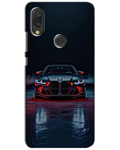 Чехол для Xiaomi Redmi 7 с картинкой «BMW на мокрой дороге»
